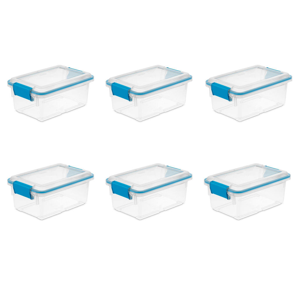Sterilite 19414306 7.5 Quart Clear Plastic Storage Box u0026 Lid w/ Latches (6 Pack) at Spreetail (VMinnovations | VM Express)