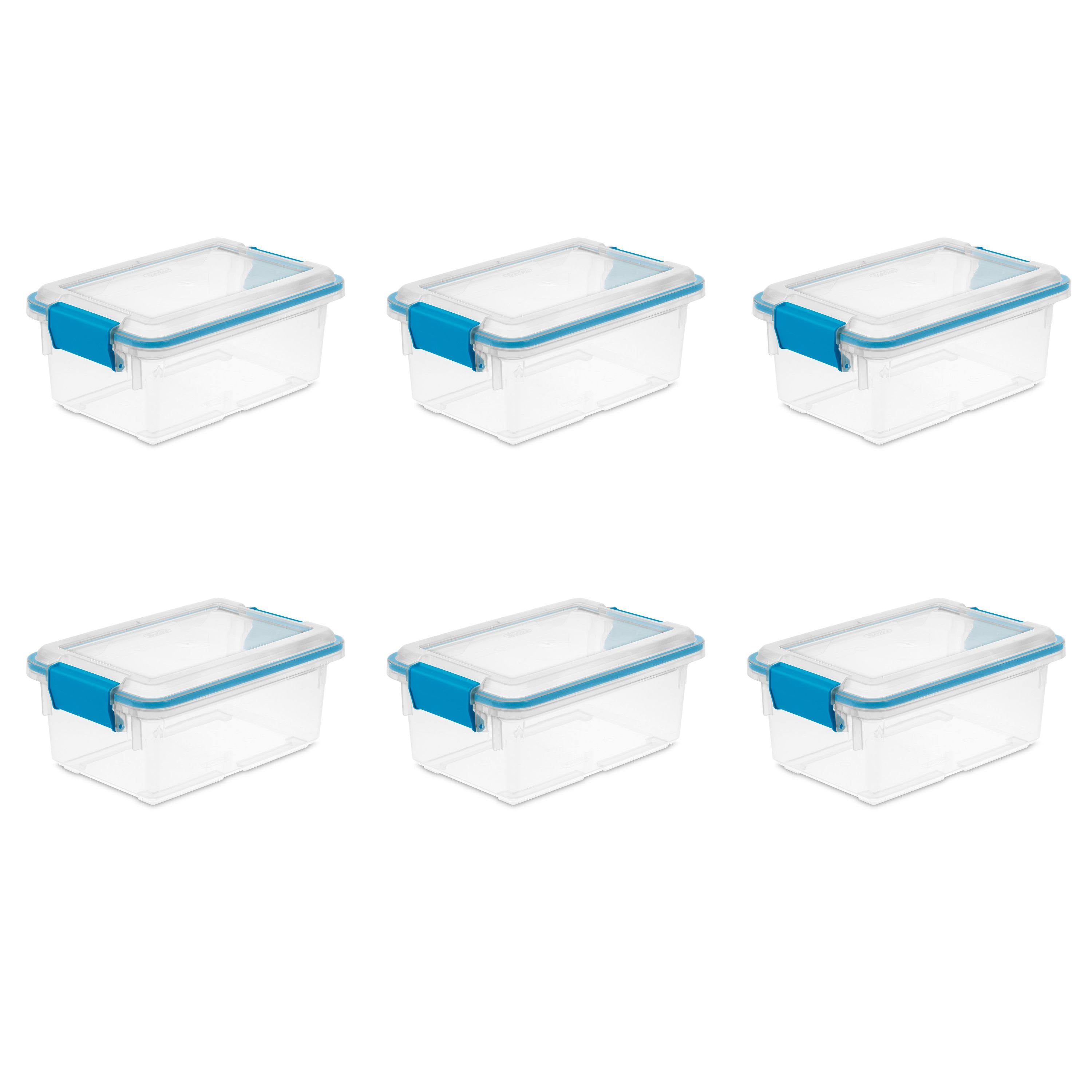 Sterilite 19414306 7.5 Quart Clear Plastic Storage Box u0026 Lid w/ Latches (6 Pack) at Spreetail (VMinnovations | VM Express)
