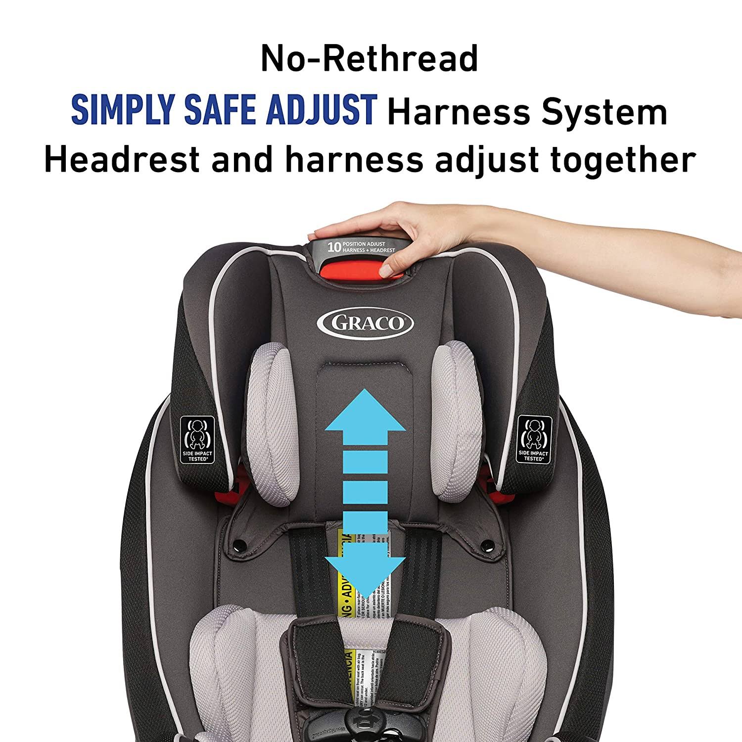 3 in 1 Car Seat, Slim & Comfy Design Saves Space K54208
