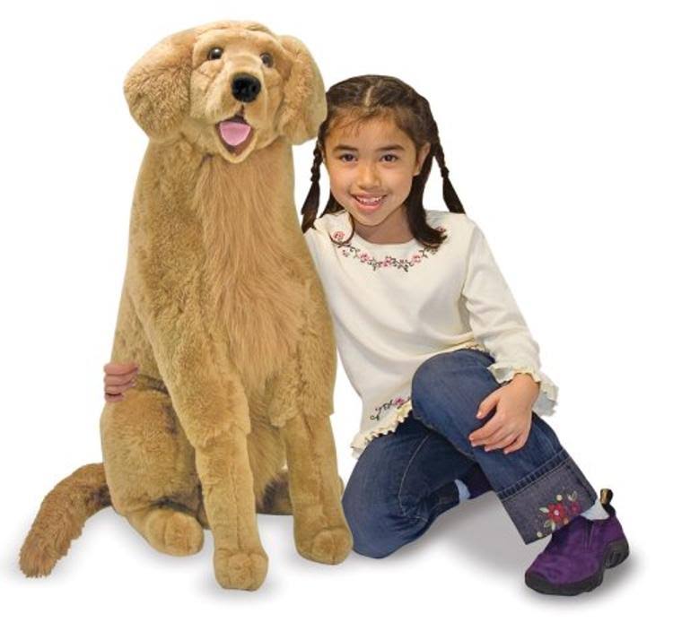 Lifelike Stuffed Animal Golden Retriever Dog, Over 2 Feet Tall Z45190