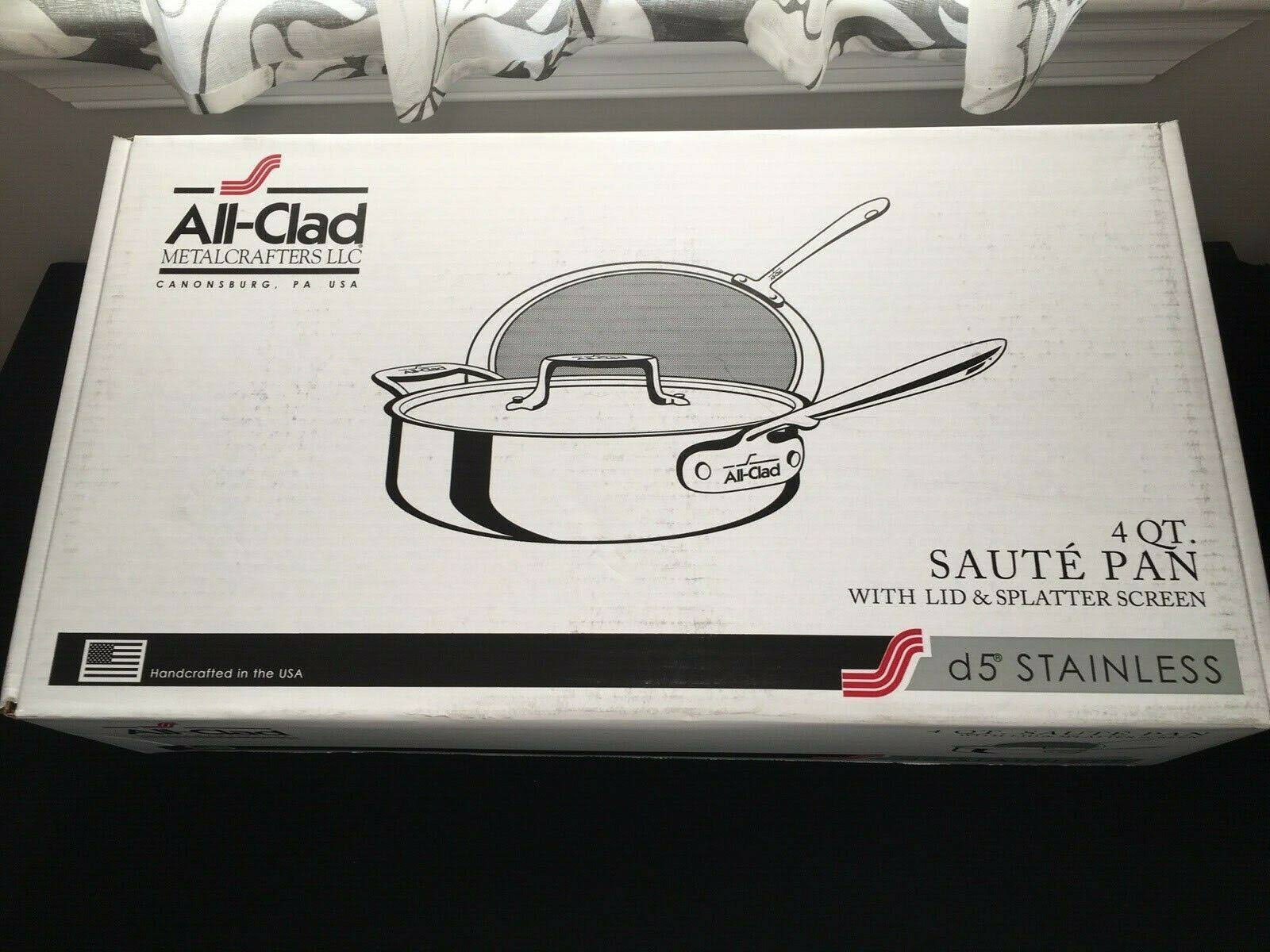 Stainless-Steel 4-Qt. Deep Saute Pan with Splatter Screen P148