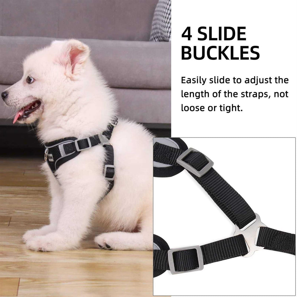 Adjustable No Pull Dog Harness with Reflective Vest and Leash E224358