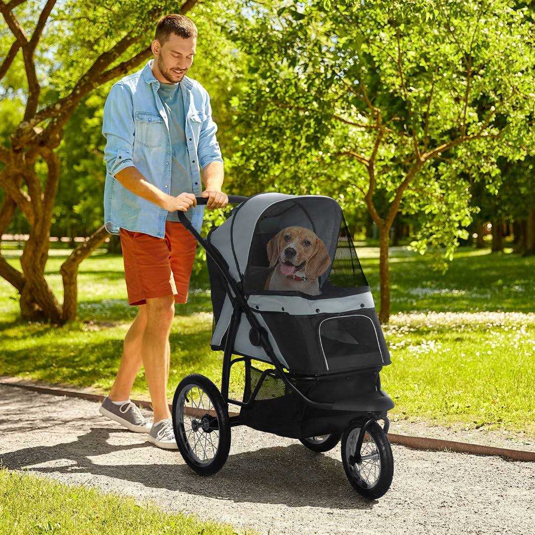 Foldable Pet Stroller for Small and Medium Dogs B7469