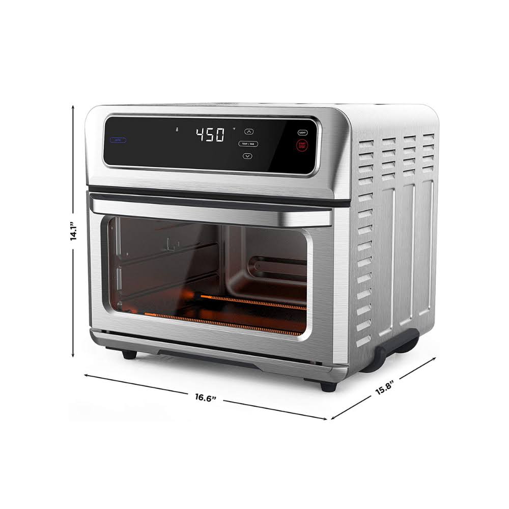 Dual-function Air Fryer + Toaster Oven, Stainless Steel, 20 Liter G918103
