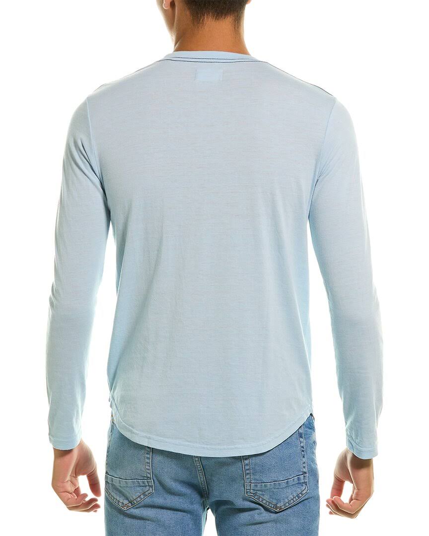 Scallop Crewneck T-Shirt, Blue O511