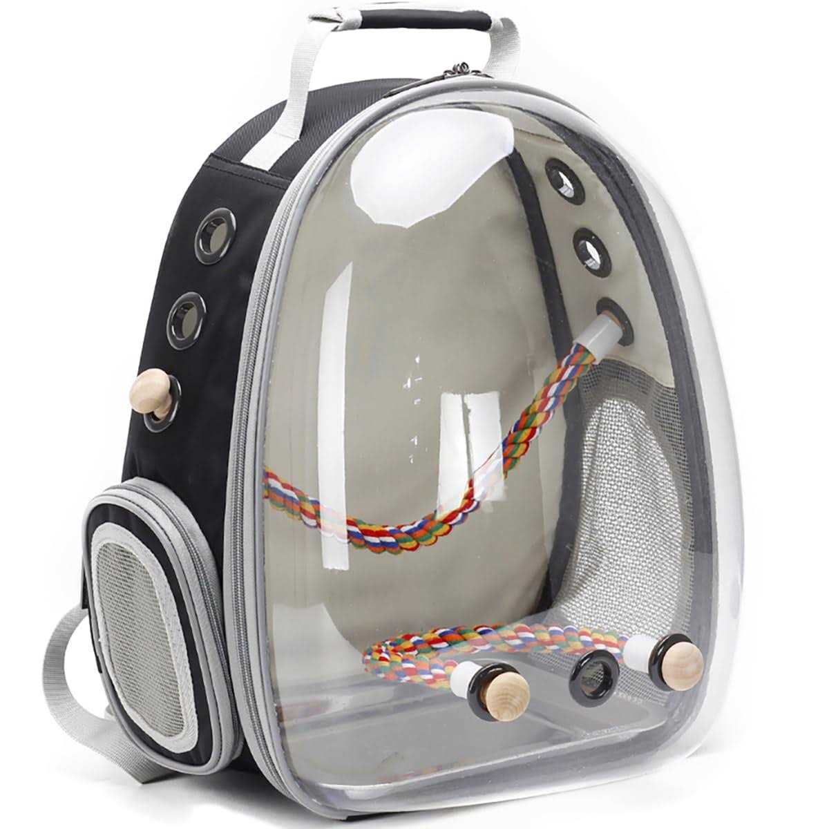 halinfer Bird Carrier Backpack, Bird Travel Backpack with Stainless Steel Tray and Standing Perch - Pet Supplies online store