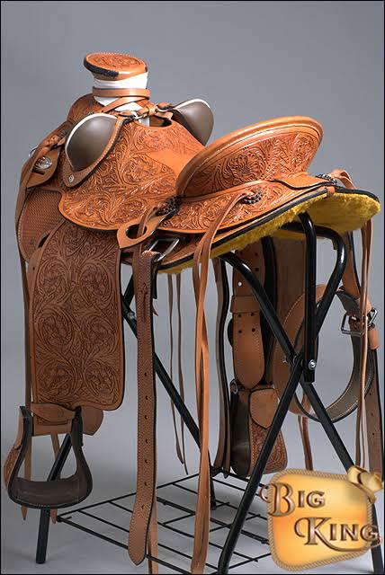 Western Horse Wade Saddle Leather Roping J5207