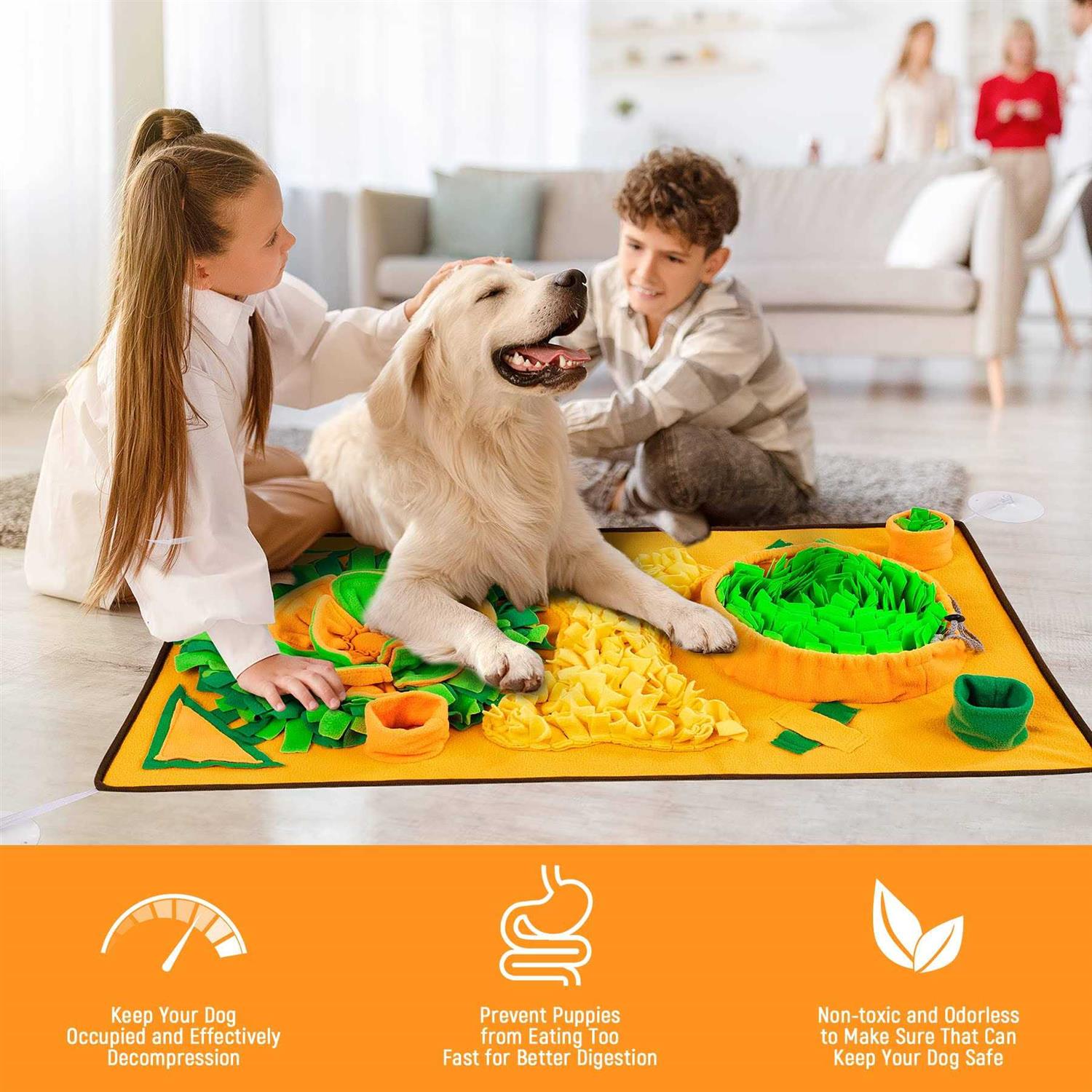 Snuffle Mat for Dogs Non-slip Carrot Enrichment Game F900480