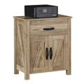 Realspace Plank 27x22W Storage Cabinet/Printer Stand, Coastal Oak