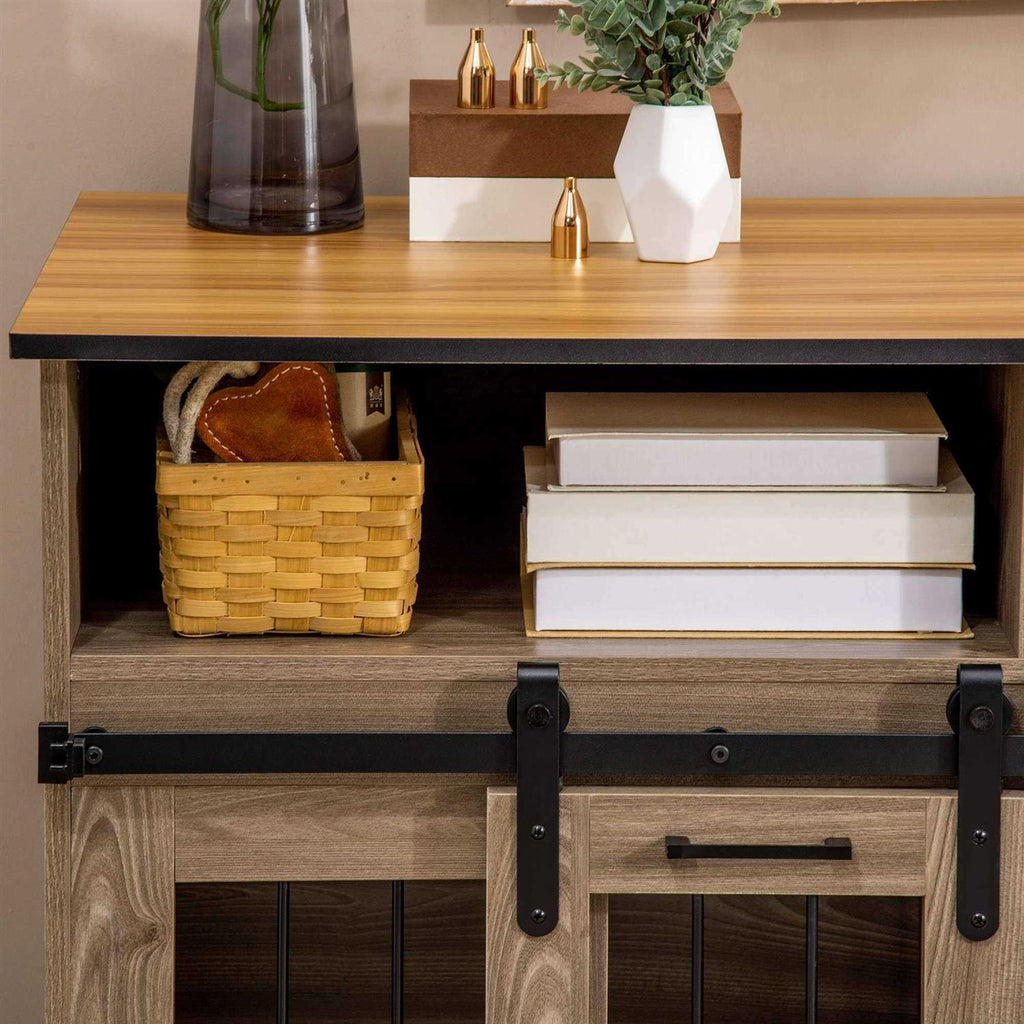 Dog Crate Furniture for Large Dogs with Shelves U9904
