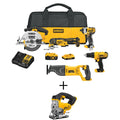 DeWalt 20-Volt Max Cordless Combo Kit (5-Tool) with (1) 20-Volt 4.0Ah Battery, (1) 20-Volt 2.0Ah Battery u0026 Jigsaw
