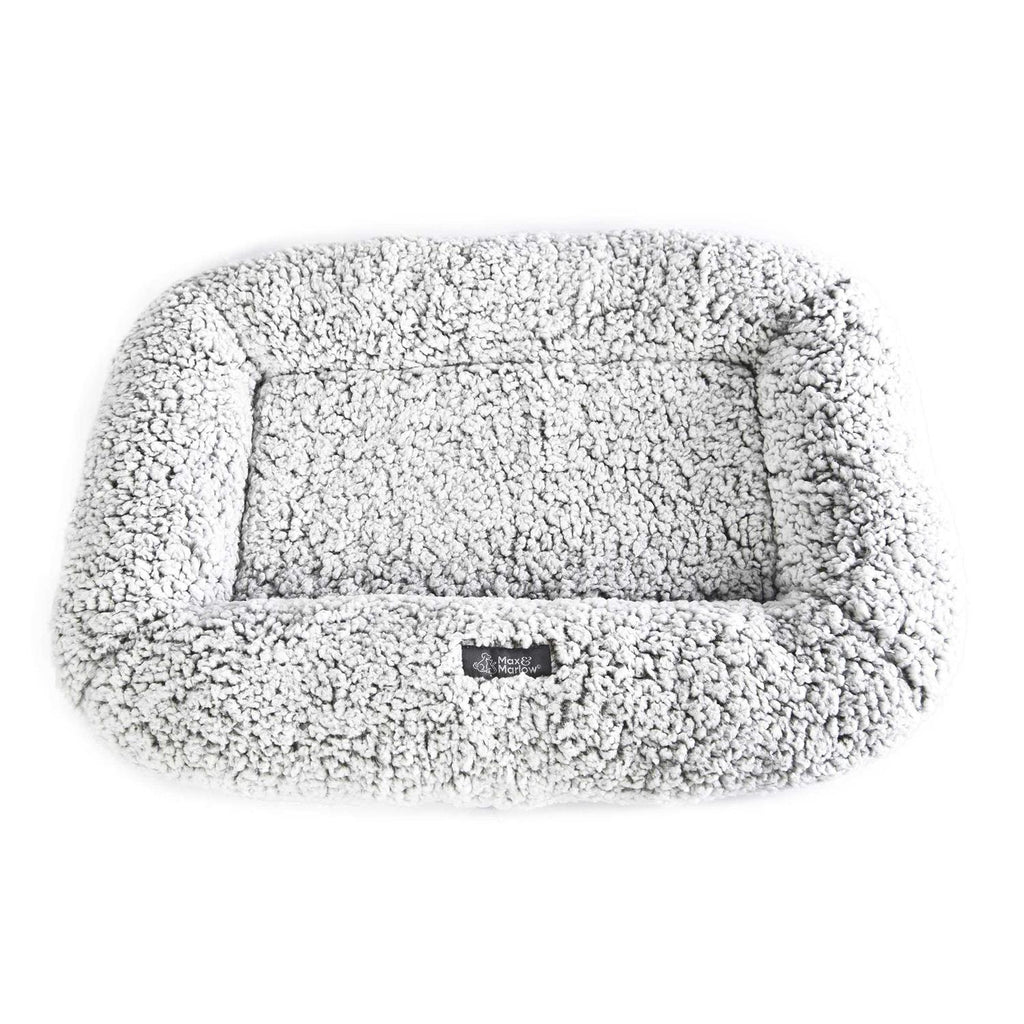 Plush Sherpa Bolstered Crate Mat Dog & Cat Bed D904824