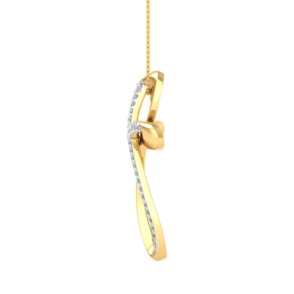 Women's Round Diamond Cross Pendant Necklace T2077
