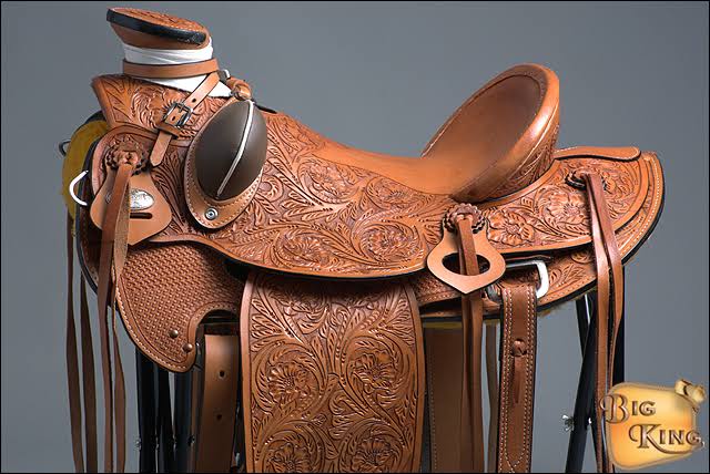 Western Horse Wade Saddle Leather Roping J5207