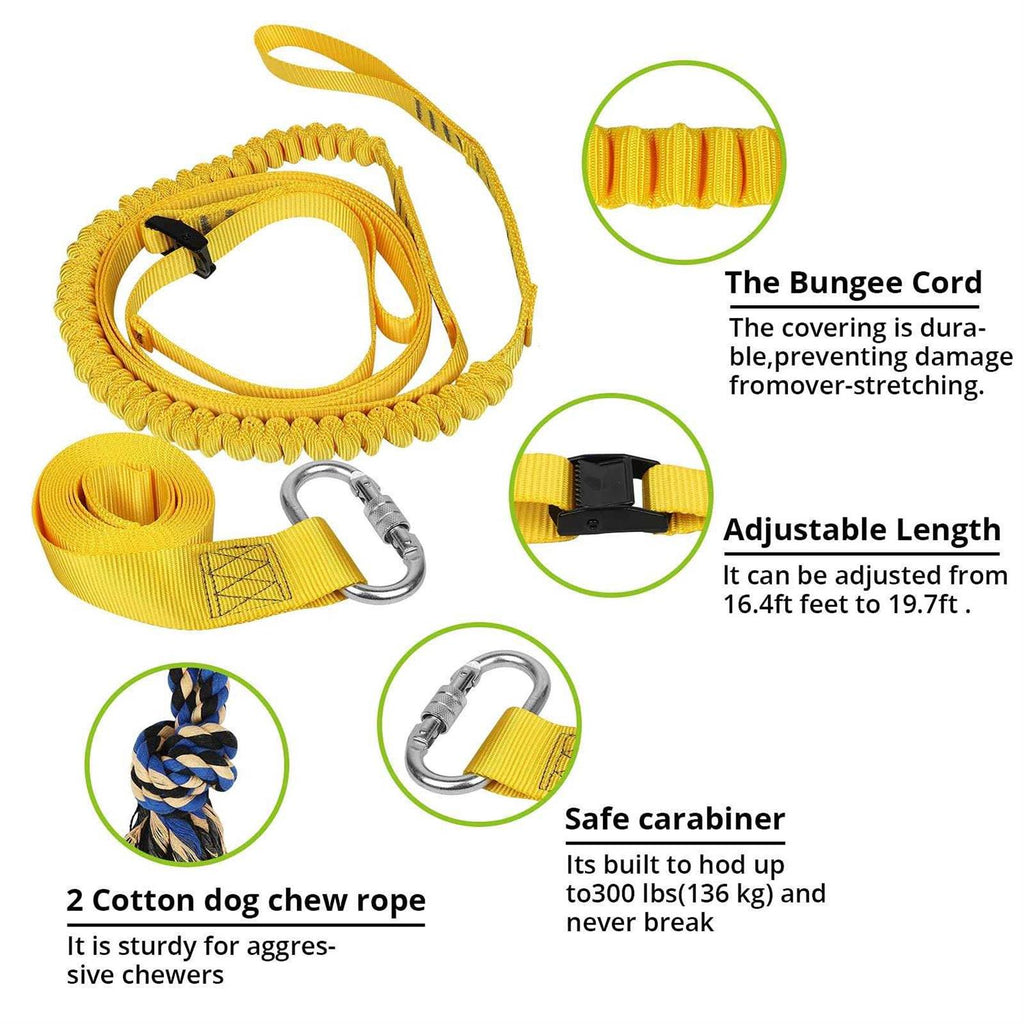 Dog Hanging Bungee Tug Toy for Small to Large Dogs L547