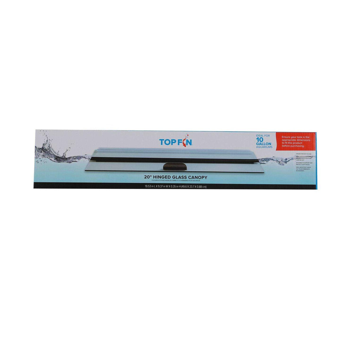 Top Fin Hinged Aquarium Tank Glass Top - Pet Supplies online store