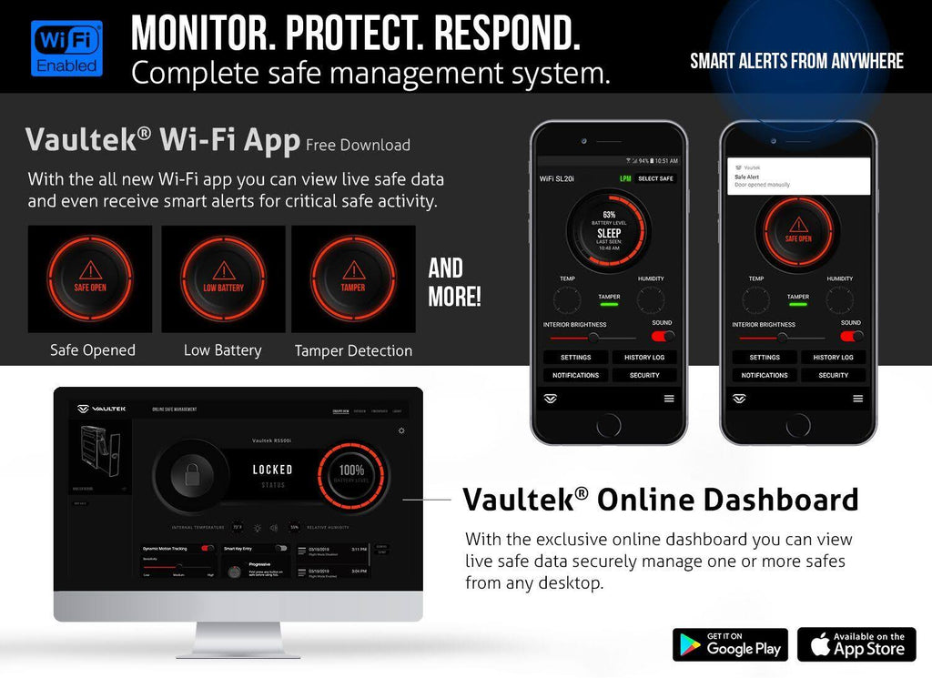 Biometric Bluetooth Slider Safe U5929
