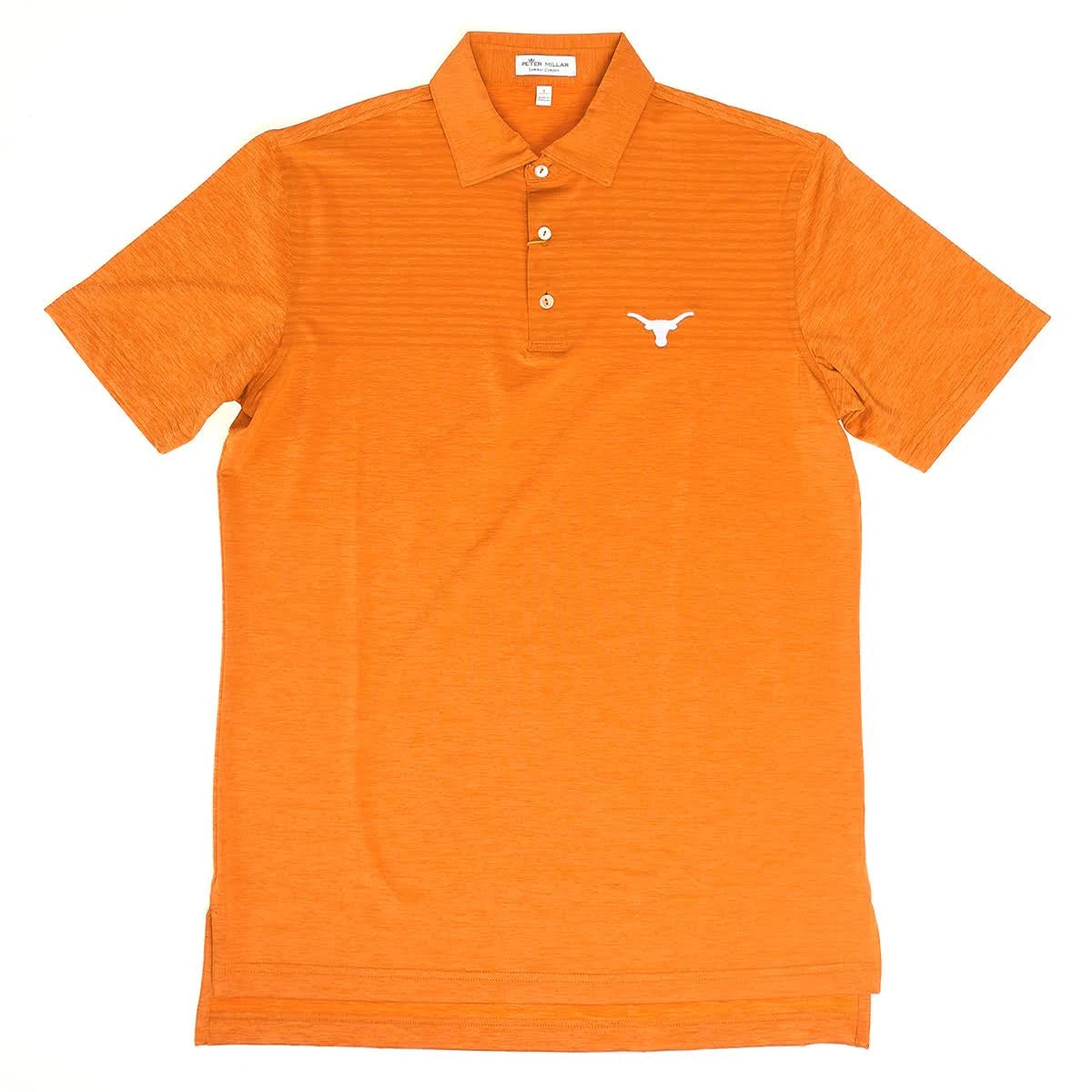 Peter Millar Texas Longhorns Slims Engineered Stripe Polo