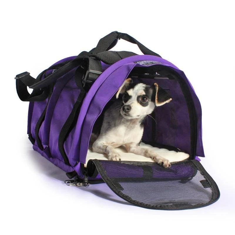 Flexible Height Pet Carrier Large / Bordeaux I177
