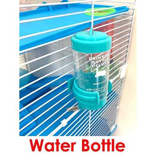 Large Multi-level Twin Tower Habitat Wire Animal Cage with Long Crossover Tube Z68437