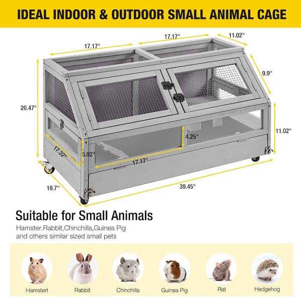 Large Wooden Guinea Pig Cage Habitat C681
