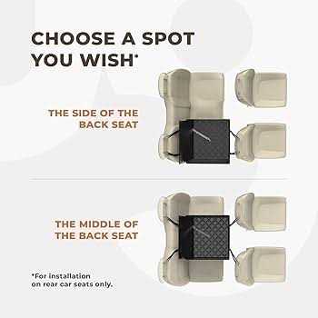 Dog Car Seat for Medium-Sized Dogs with 4 Fastening Straps C927676