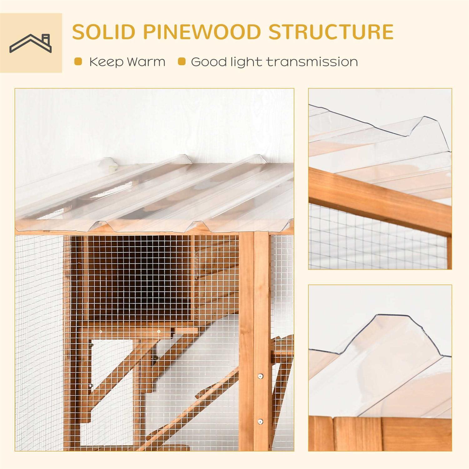 Outdoor Cat House Wooden Catio J953270