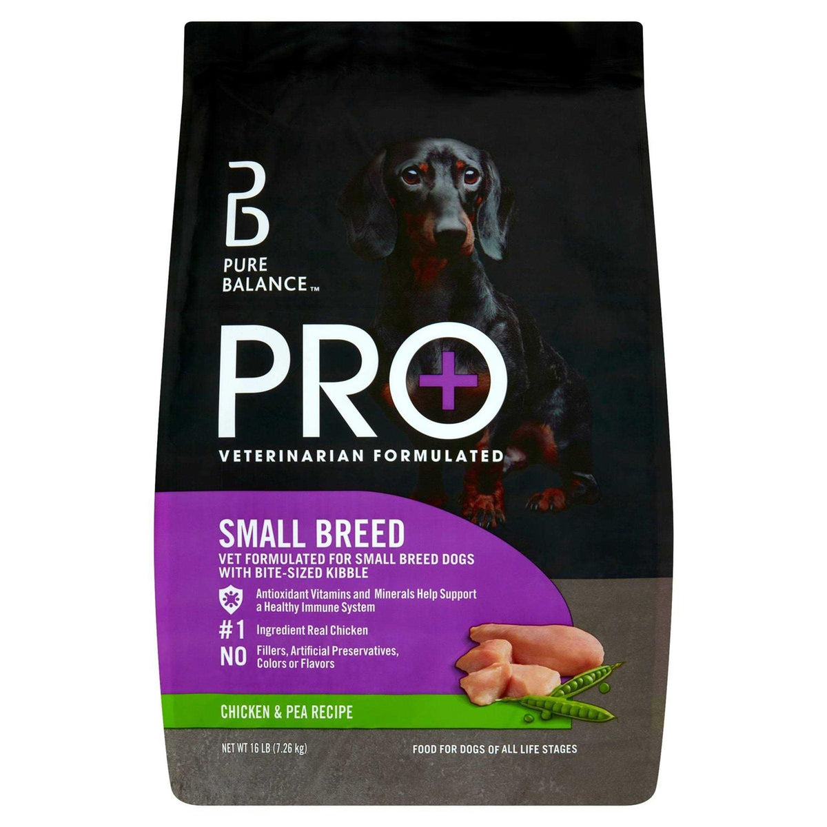 Pure Balance Pro+ Small Breed Chicken &amp; Pea Recipe Dry Dog Food - Pet Supplies online store