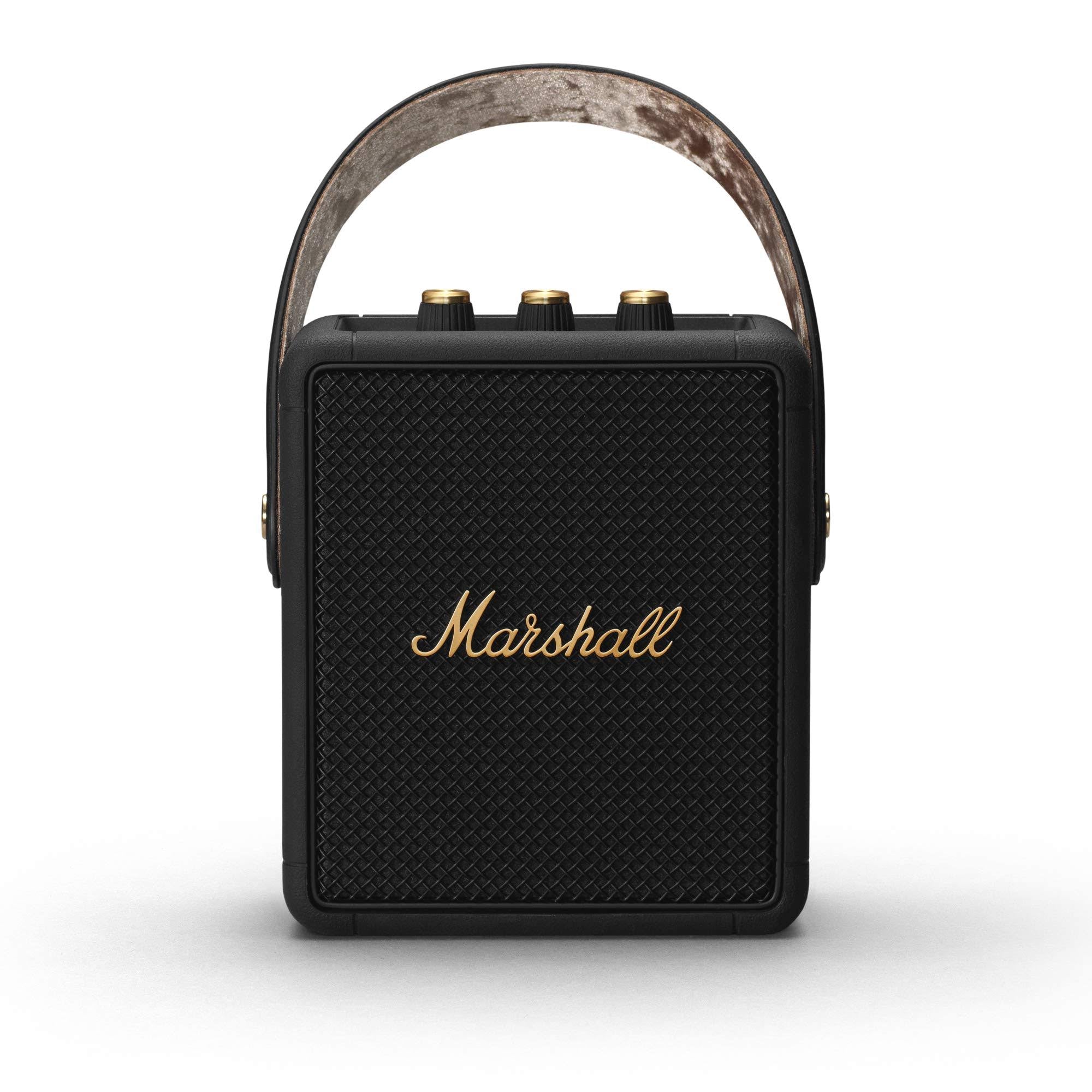 Marshall - Stockwell II Portable Bluetooth Speaker - Black u0026 Brass