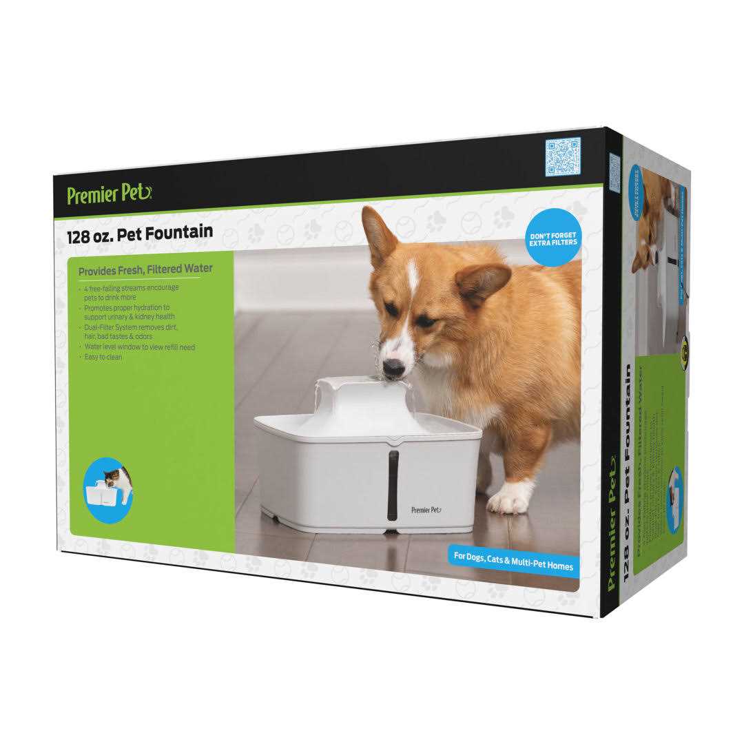 Automatic Pet Water Fountain for Dogs, 128 oz Z557440