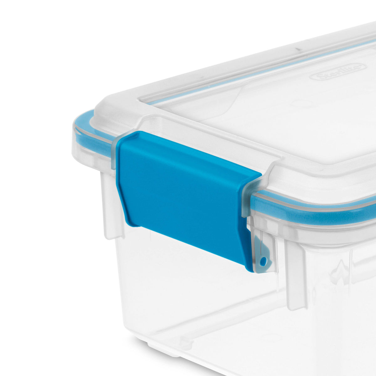 7.5 Quart Clear Plastic Storage Box with Lid and Latches, 6 Pack P25250