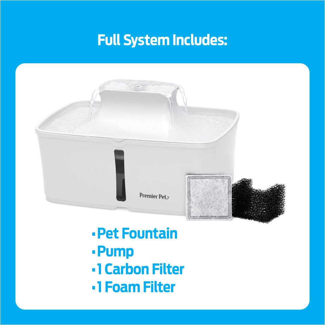 Automatic Pet Water Fountain for Dogs, 128 oz Z557440