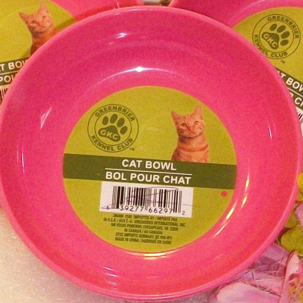 Plastic Non-Slip Cat Bowls O1087