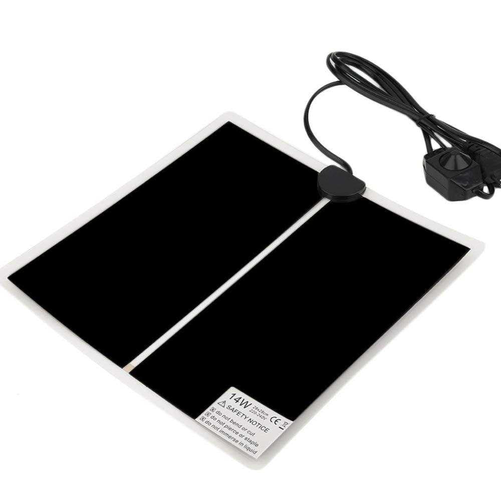 Tbrand Reptile Heating Pad with Temperature Adjustment 110V 14W Heat Mat for Reptiles Tortoise Snakes Lizard Gecko Hermit Crab Turtle - Pet Supplies online store