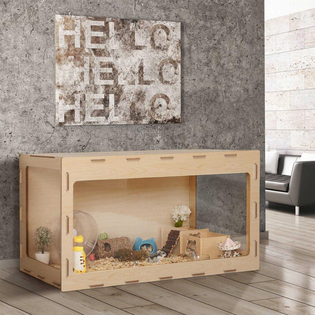 Wooden Hamster Cage with Large Run Space Y27215