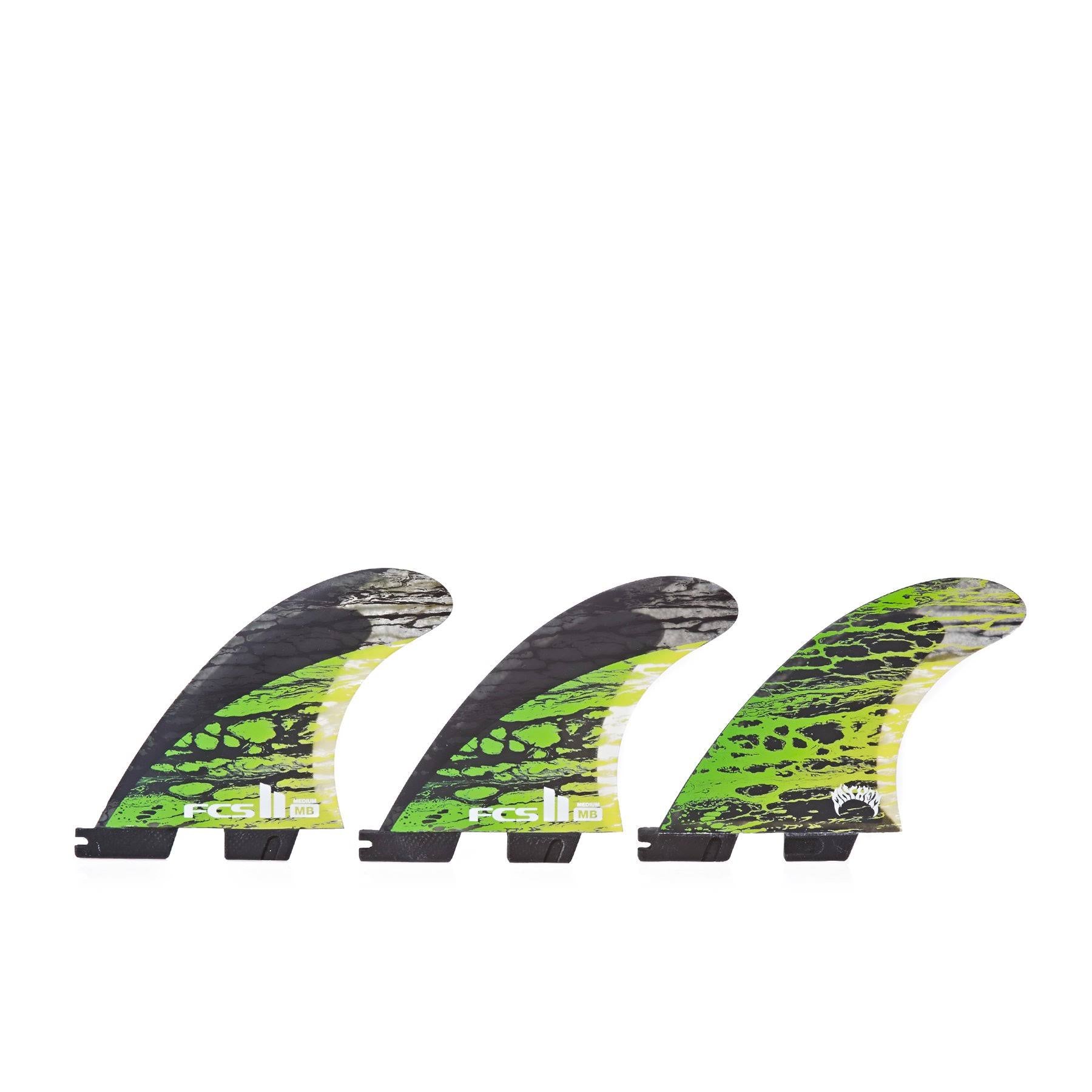 Carbon Tri Fins Medium / Green P7298