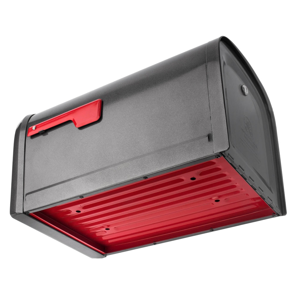 Post Mount Locking Mailbox (Black) F4084