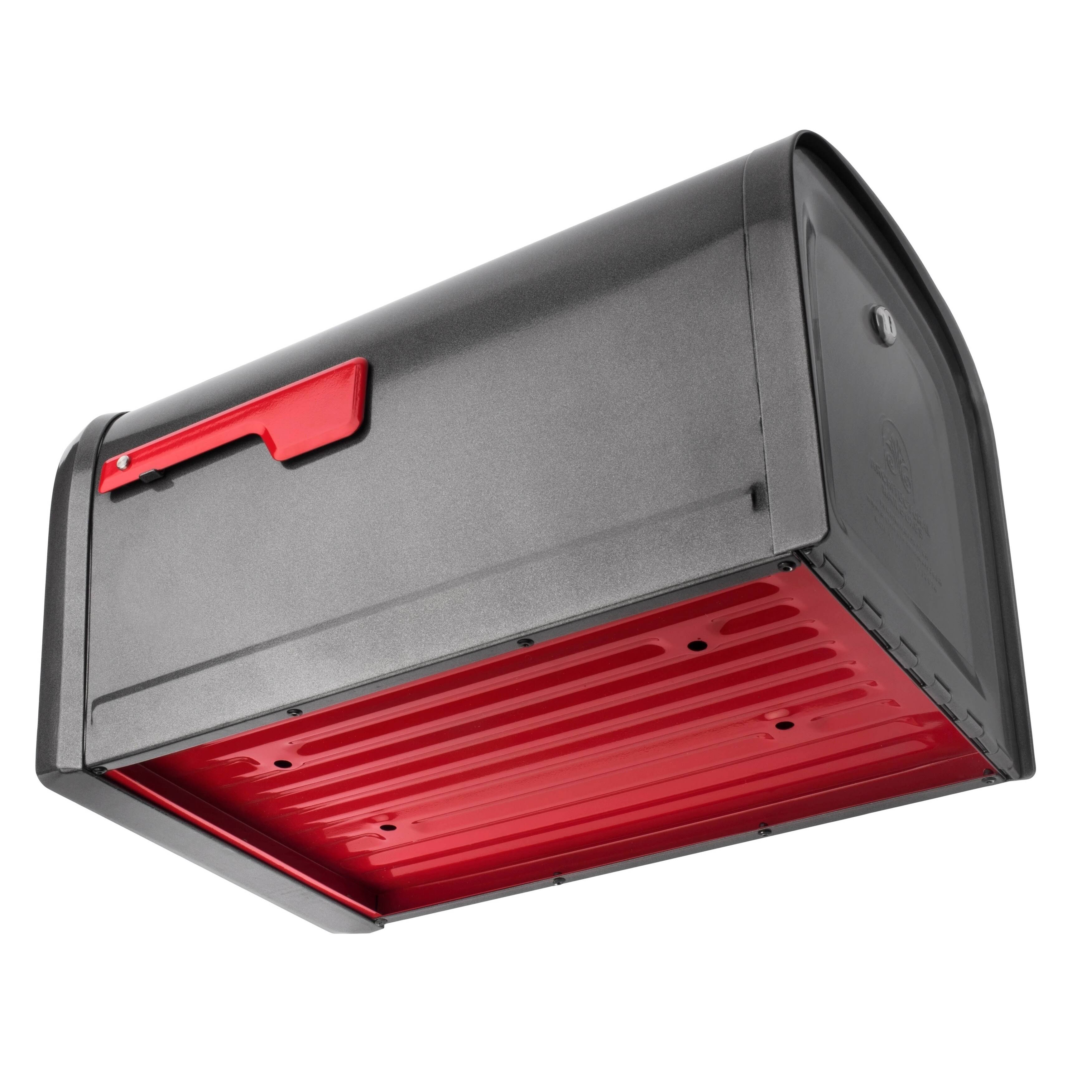 Post Mount Locking Mailbox (Black) F4084