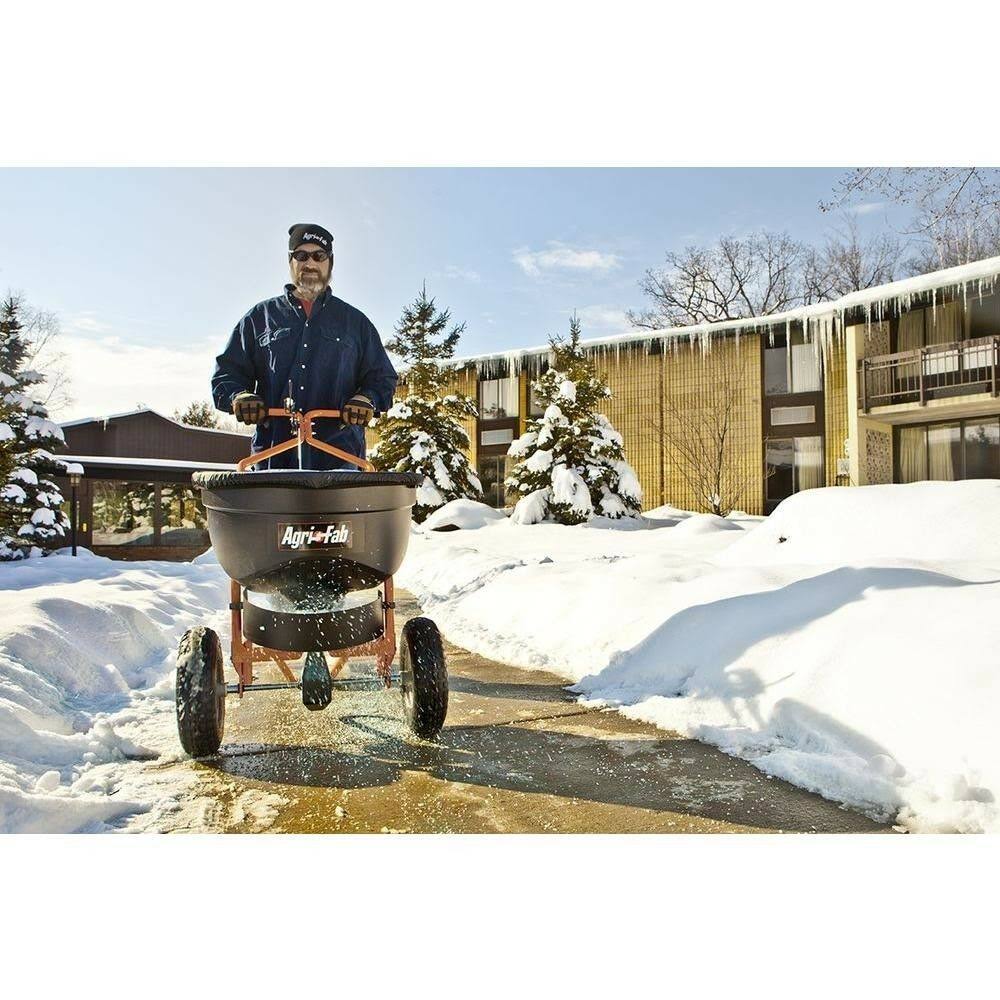 130 lb Push Broadcast Salt Spreader N883459