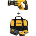 DeWalt 20-Volt Max XR Cordless Brushless Compact Reciprocating Saw with (2) 20-Volt Batteries 5.0Ah u0026 Charger