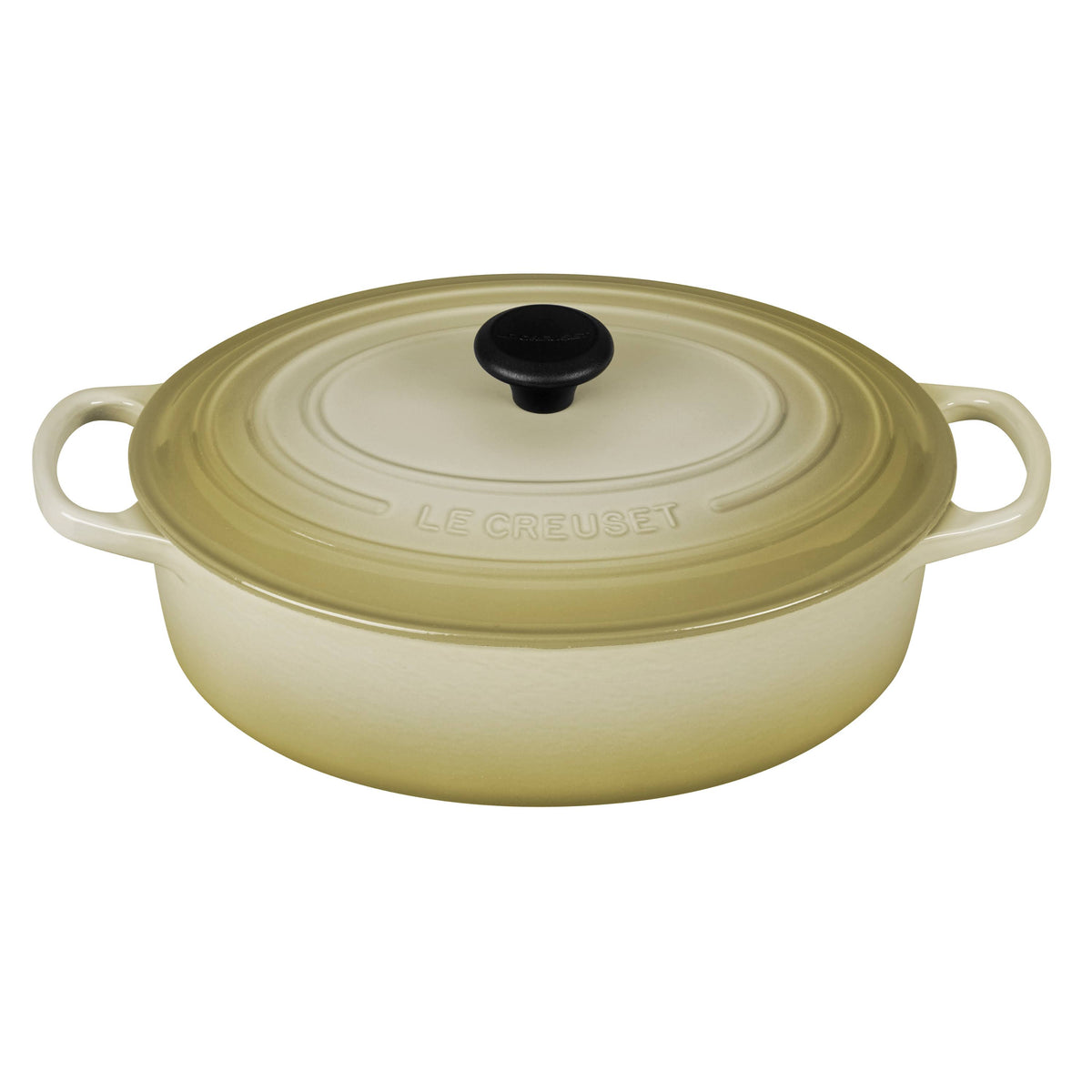 Le Creuset Dune Enameled Cast Iron 3.5 Quart Oval Wide French Oven