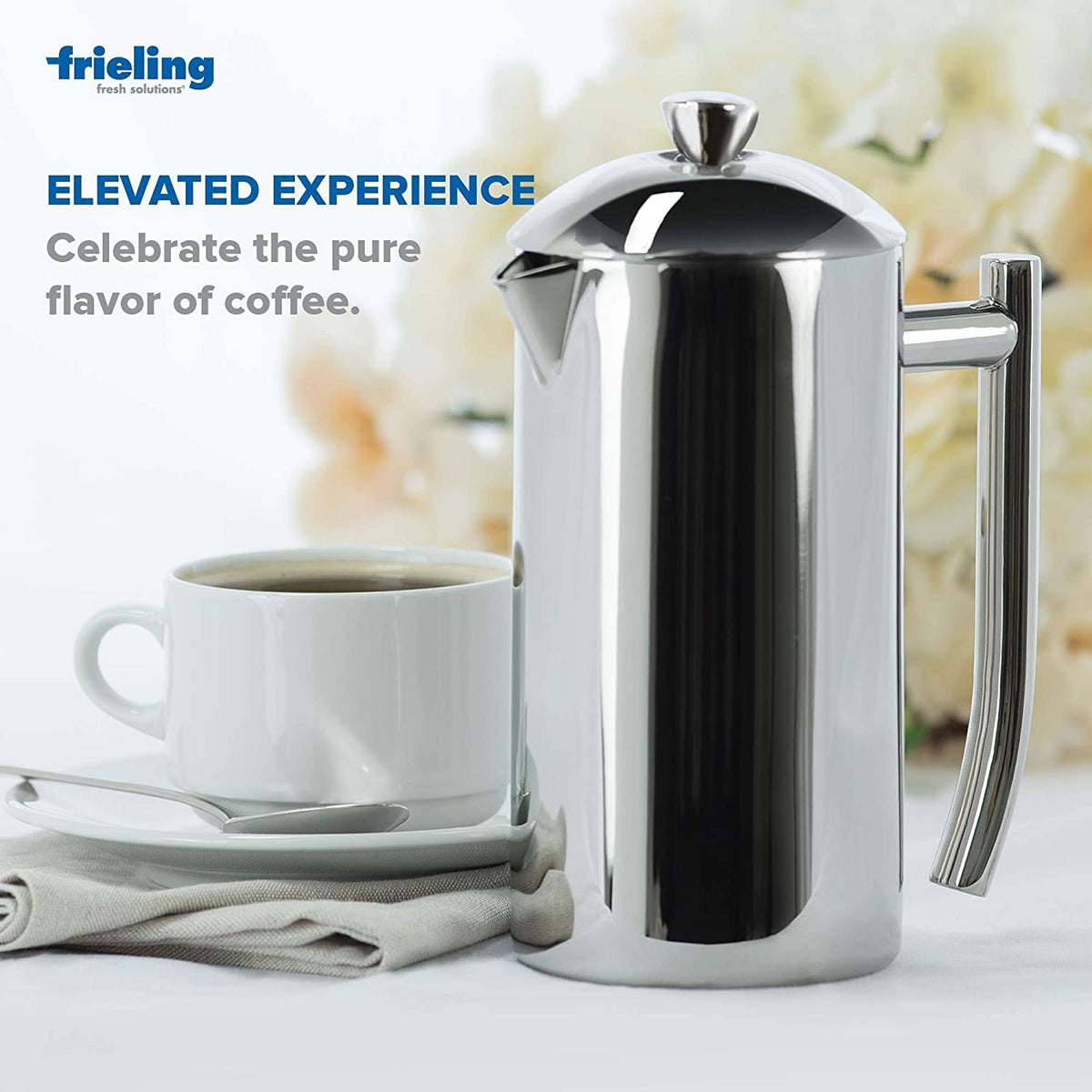 Double Wall Stainless Steel French Press Coffee Maker T1313