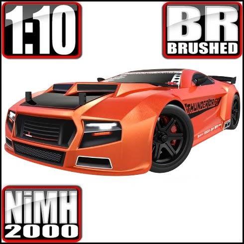 1/10 Scale Belt Drive Electric Drift Car Orange S92722