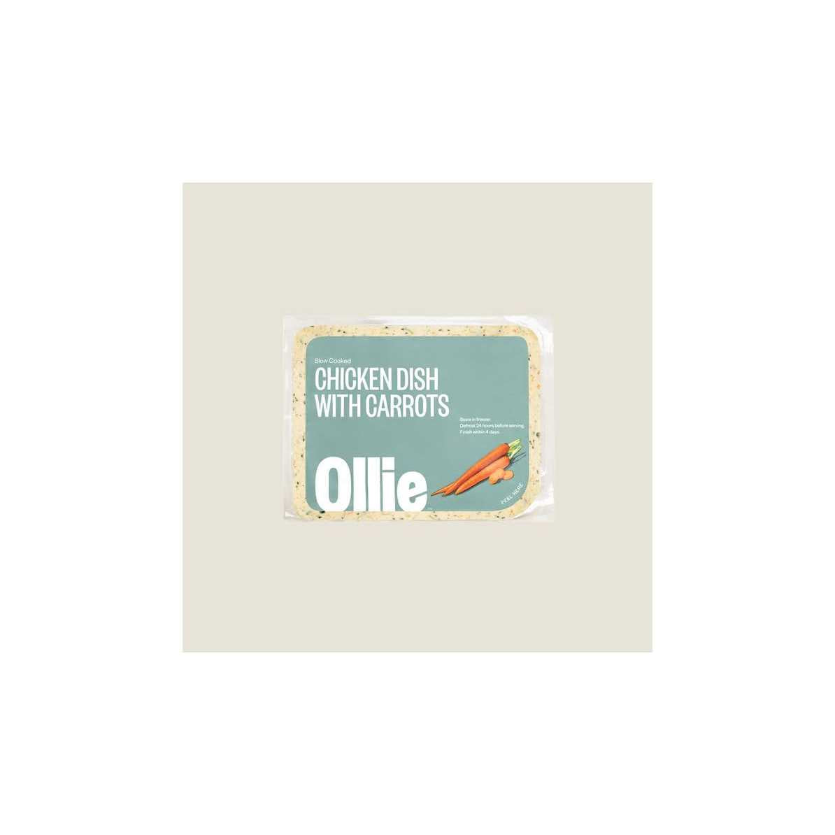 Chicken Dish with Carrots Frozen Dog Food O4270