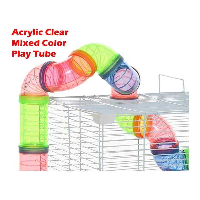 2-Level Hamster Habitat Rodent Cage (Blue) E644