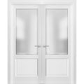 SARTODOORS Modern MDF Interior Door 36 x 84 with Hardware, White