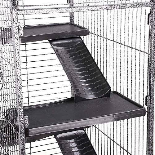 52" 6-Level Indoor Small Animal Cage Hutch with 3 Front Doors C94750