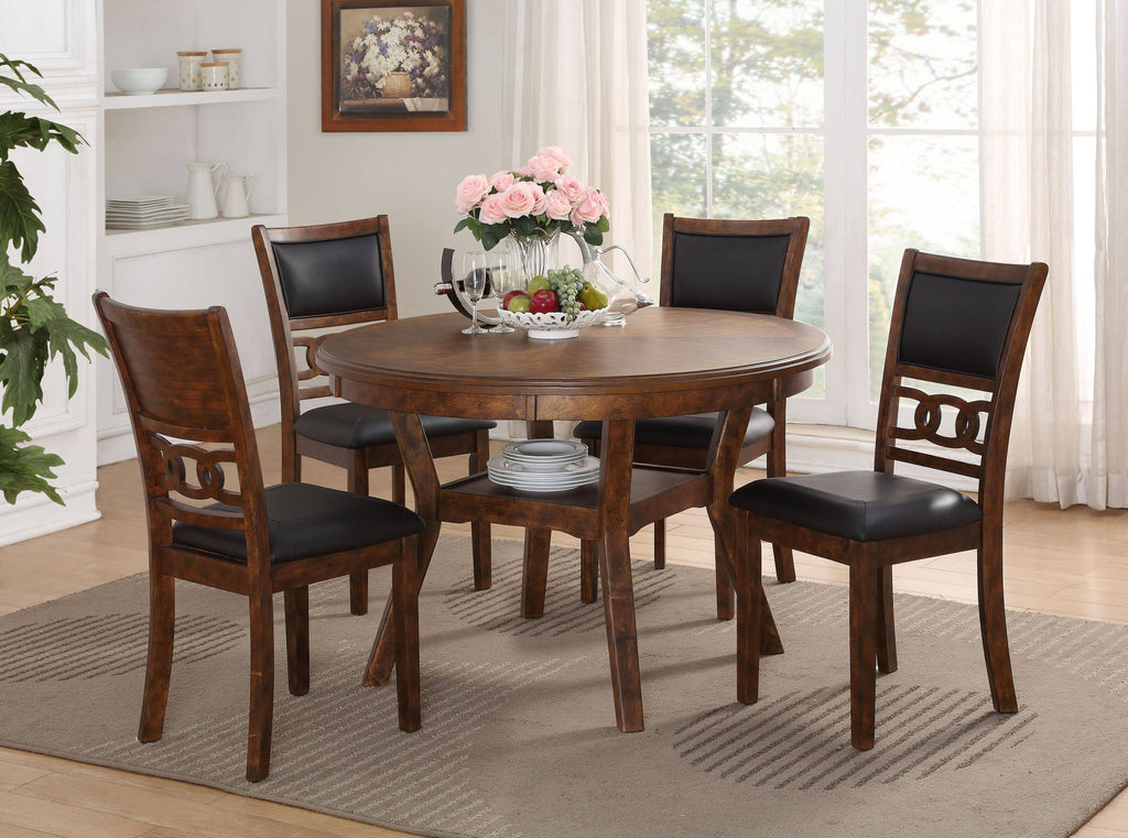 Brown Drop Leaf Table with 2 Chairs D5915