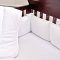 Carousel Designs White Pique Crib Bumper