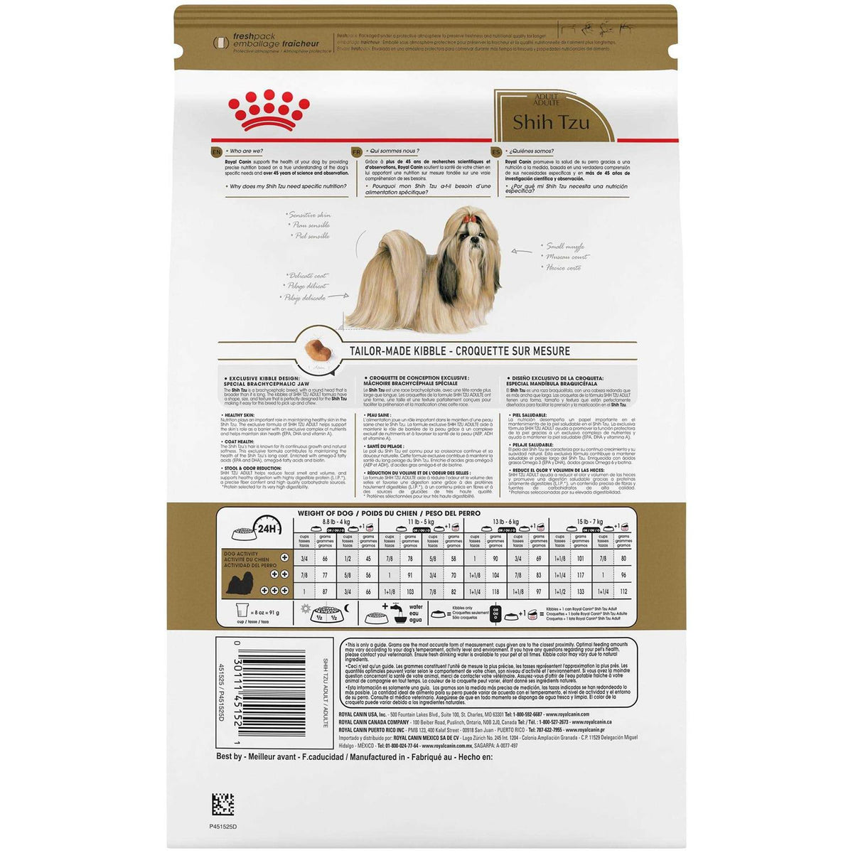 Shih Tzu Adult Dry Dog Food N9243